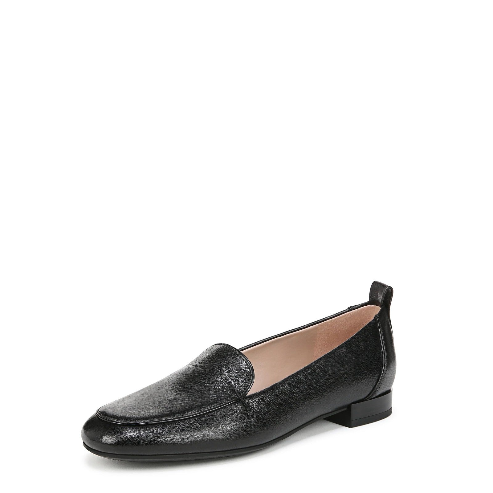 Naturalizer Womens Jordyn Loafer Black Leather 7.5 W