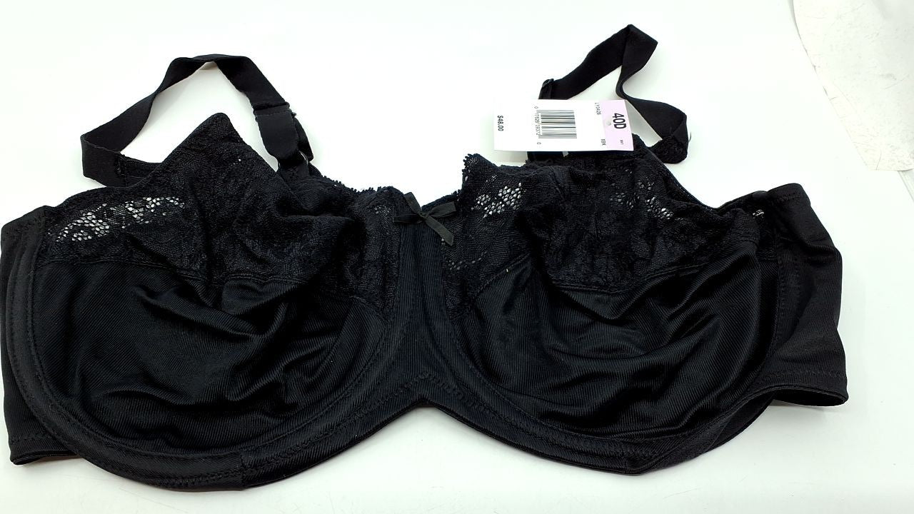 Maidenform womens Microfiber minimizer bras, Black, 40D US