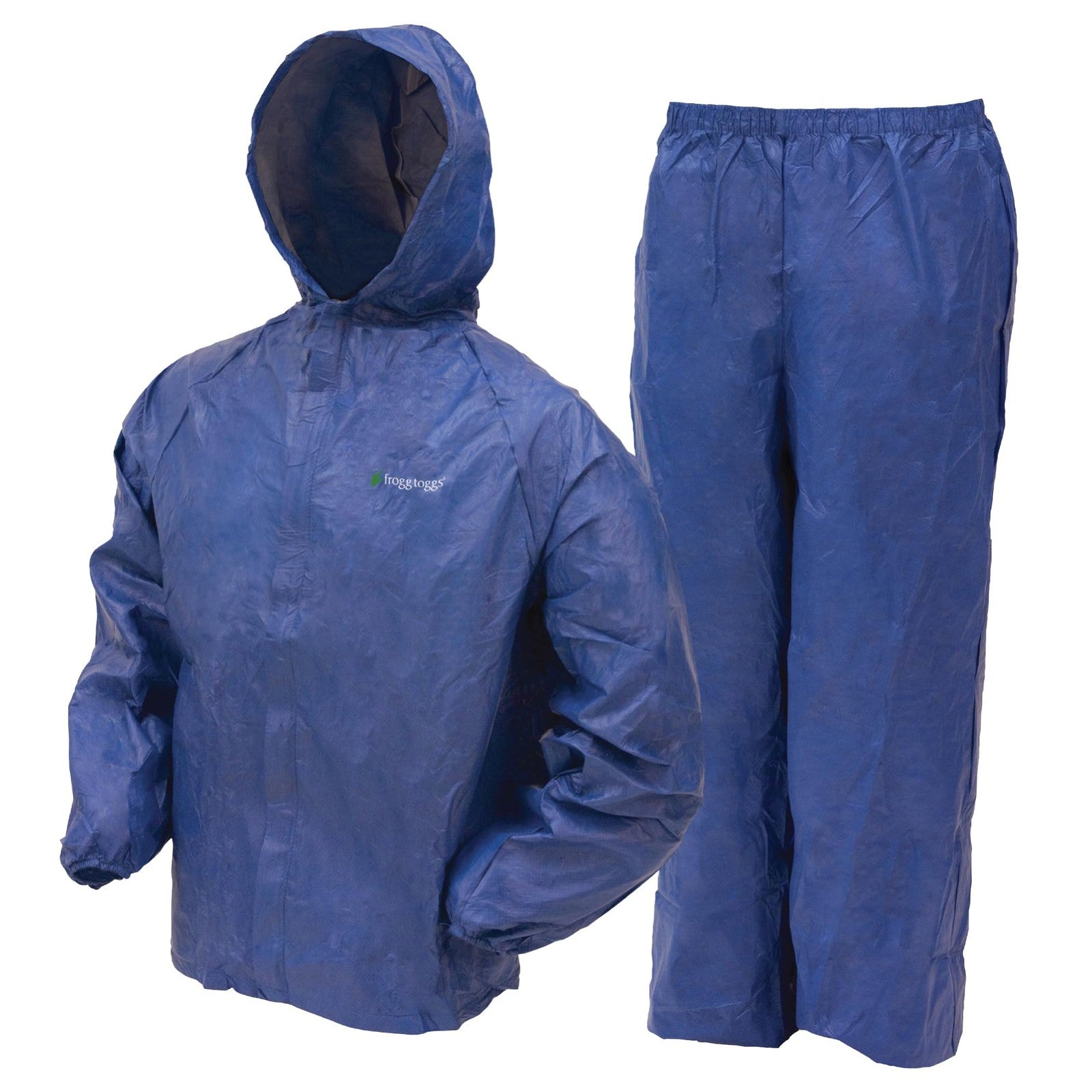 FROGG TOGGS Youth Ultra-Lite2 Waterproof Breathable Rain Suit, Large, Blue