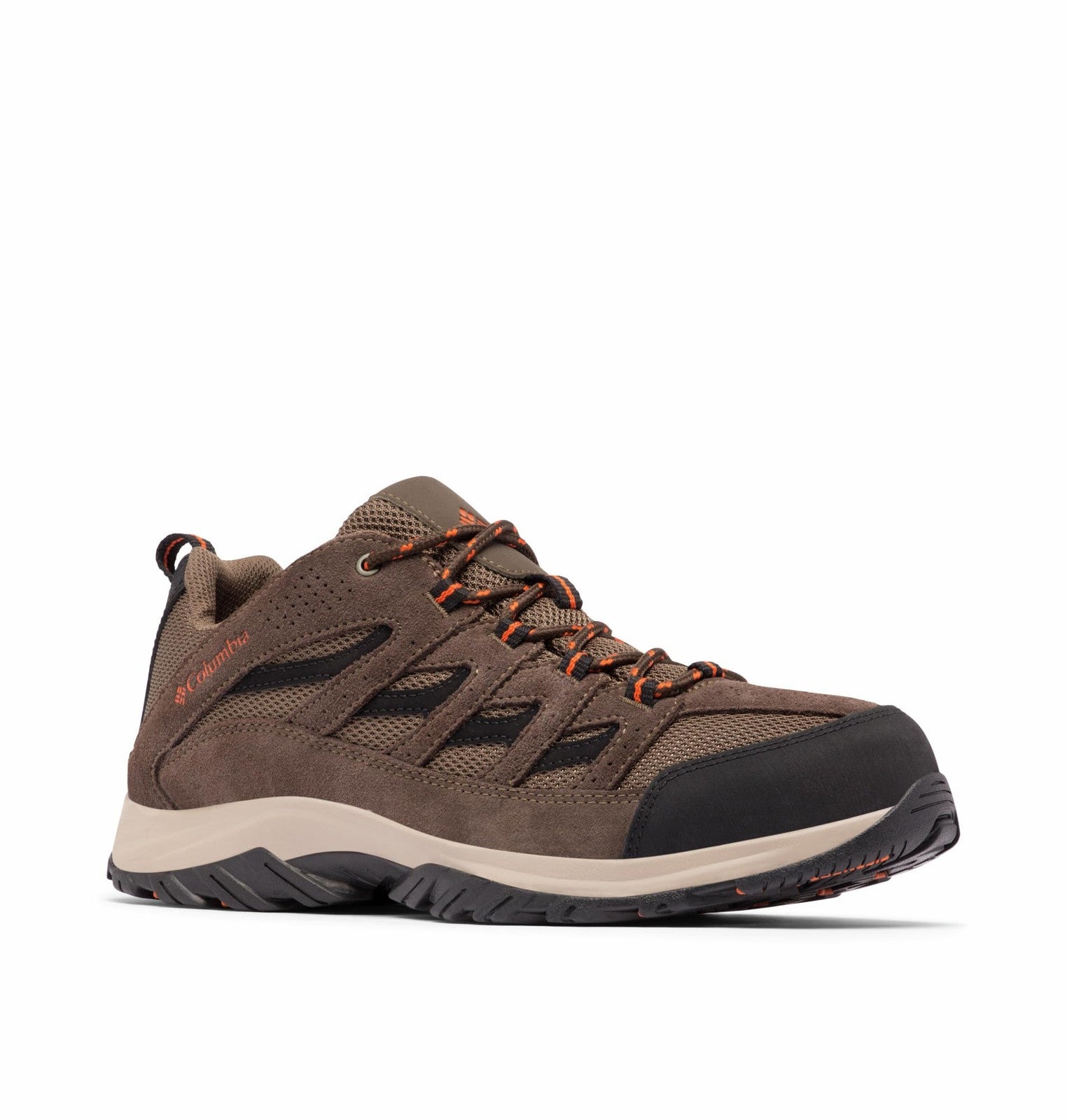 Columbia Mens Crestwood, Camo Brown/Heatwave, 12 Wide