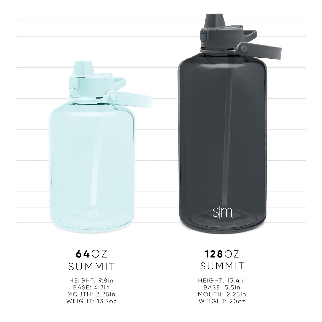 Simple Modern 1 Gallon Water Bottle - Motivational Markings, Sorbet