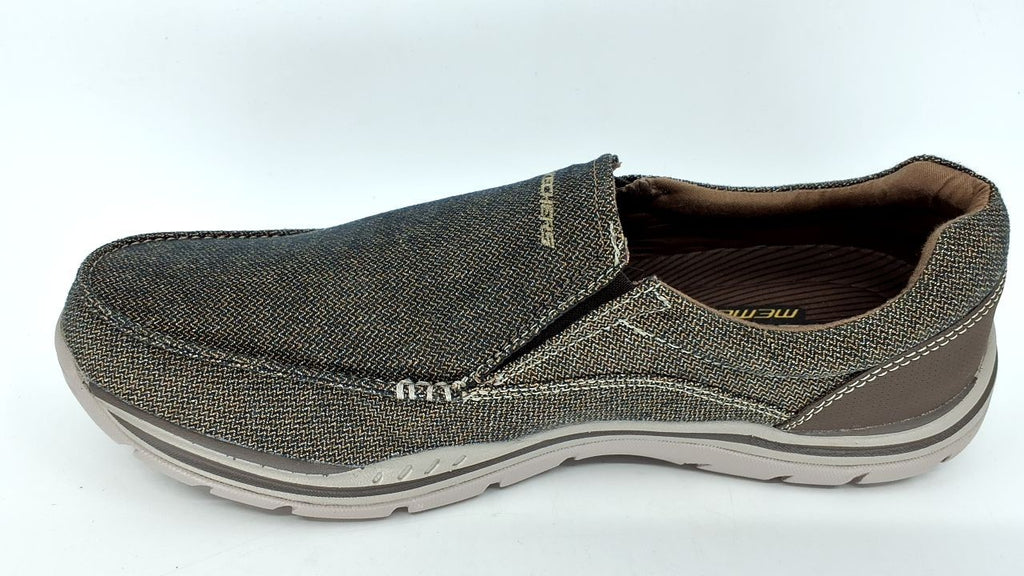 Skechers mens Expected Avillo Moccasin, Dark Brown, 10.5 US