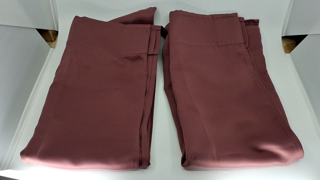 34x30 in Blackout Curtains, 2 Panels, Wild Rose, Insulating Drapes