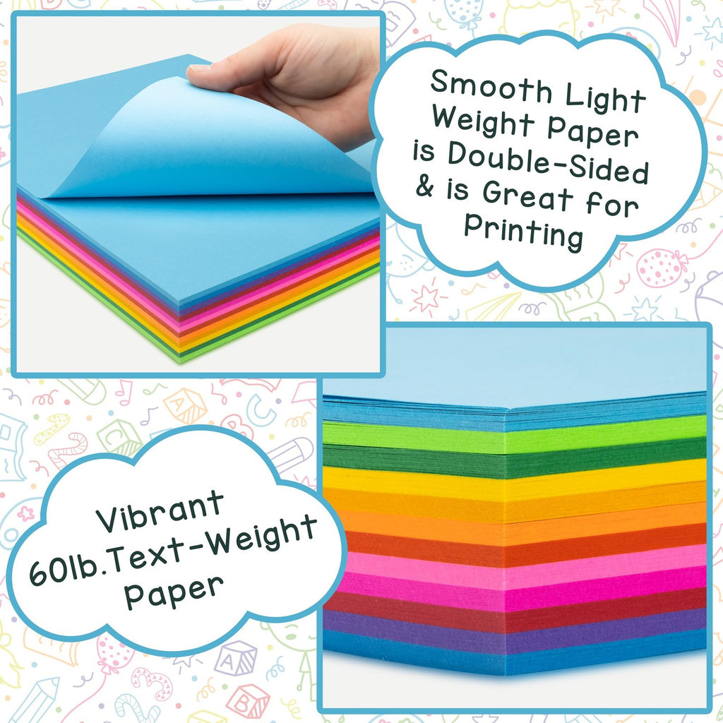 Vibrant Dark Orange Paper 8.5x11 In, 24 lb, 90 Sheets, Fade-Resistant