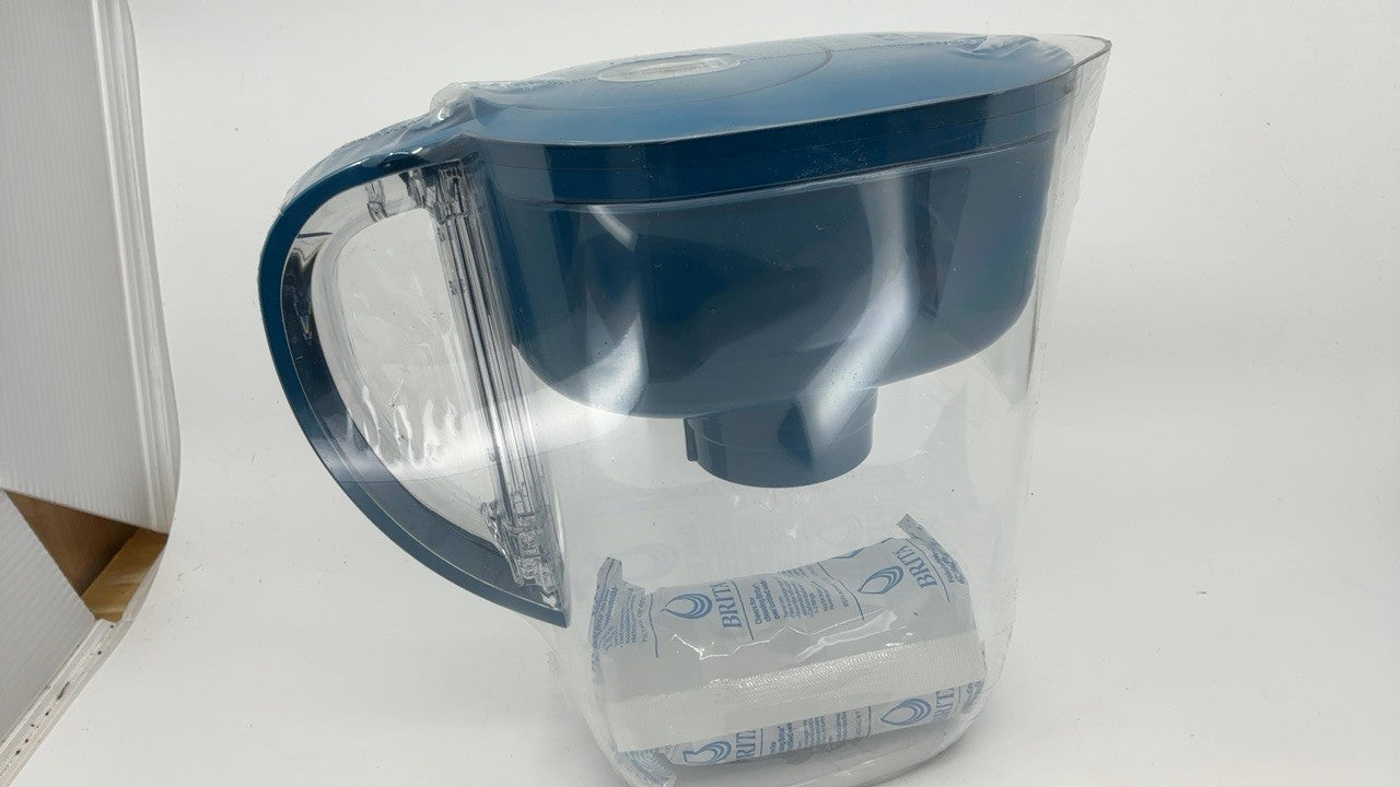 Brita Metro Pitcher 6-Cup, SmartLight Indicator, BPA-Free, Turquoise