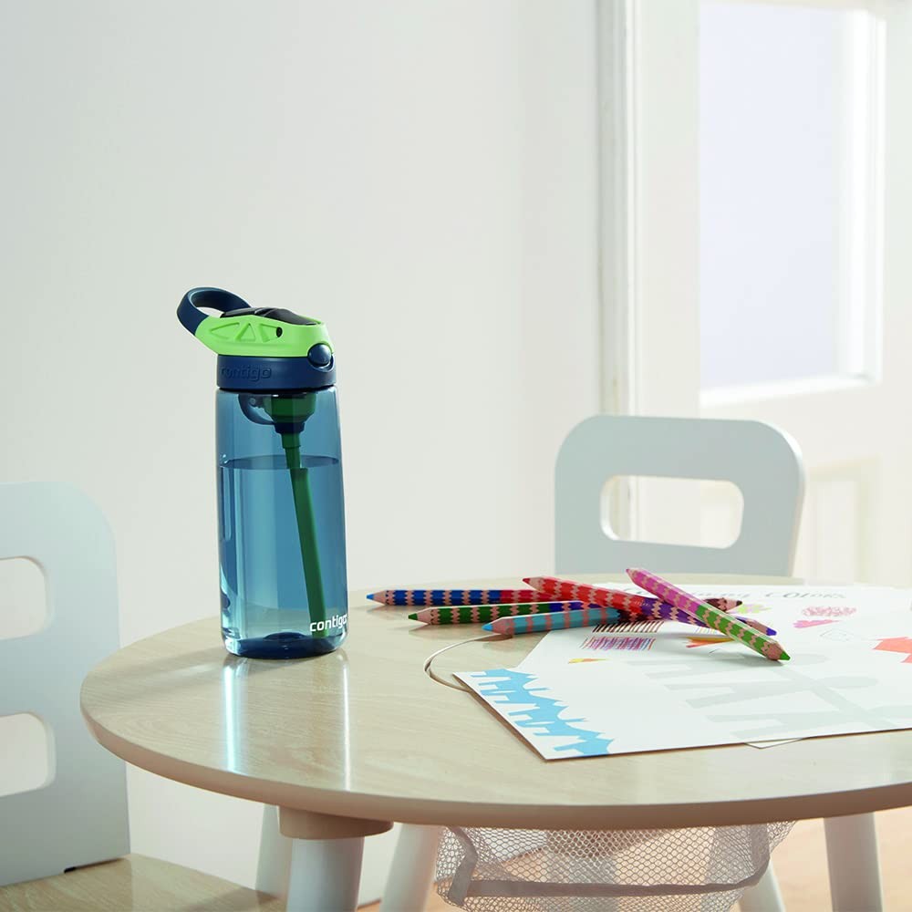 Contigo Kids Straw Water Bottle with AUTOSPOUT Lid 20oz Blueberry