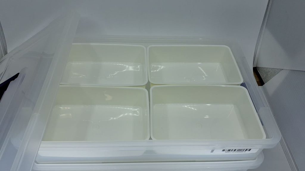 Stackable 9 Qt Clear Storage Bin w/ Lids, Ideal for Crafts & Organizing