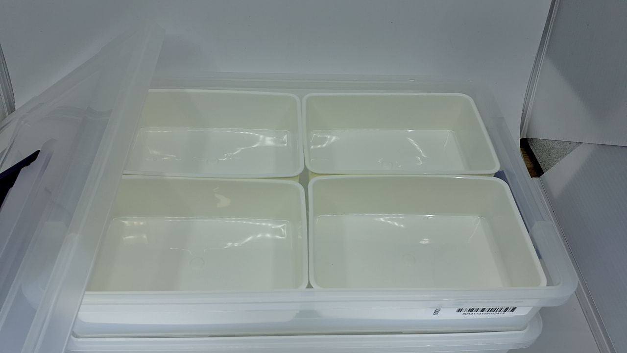 Stackable 9 Qt Clear Storage Bin w/ Lids, Ideal for Crafts & Organizing