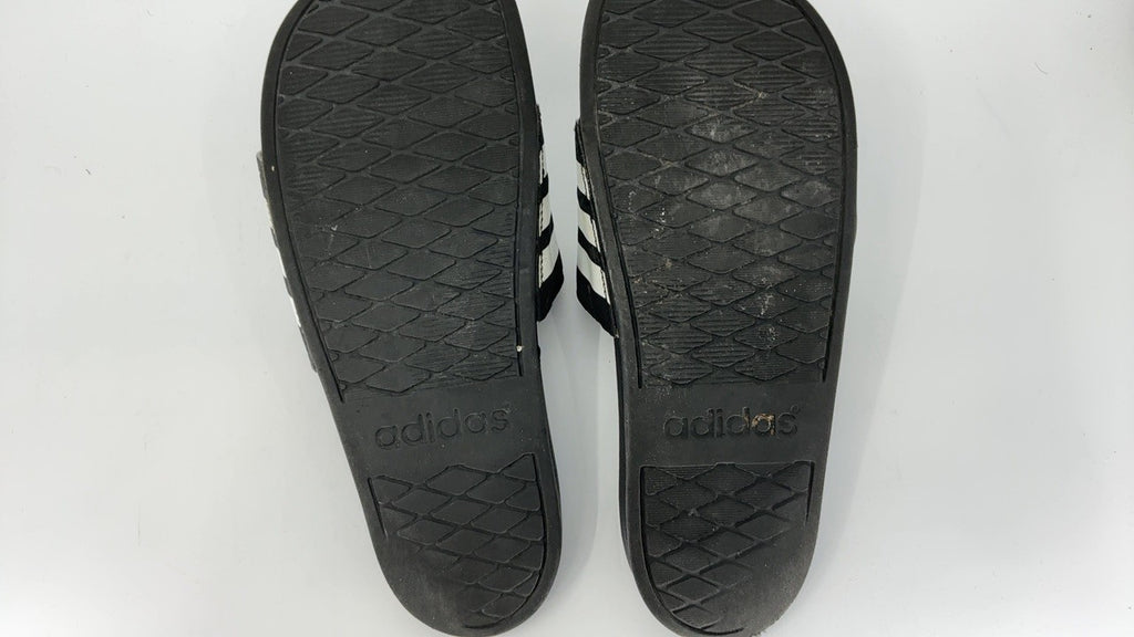 adidas unisex-adult Adilette Aqua Slides Black/White/Black 8