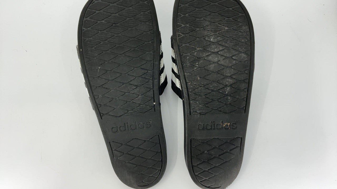 adidas unisex-adult Adilette Aqua Slides Black/White/Black 8