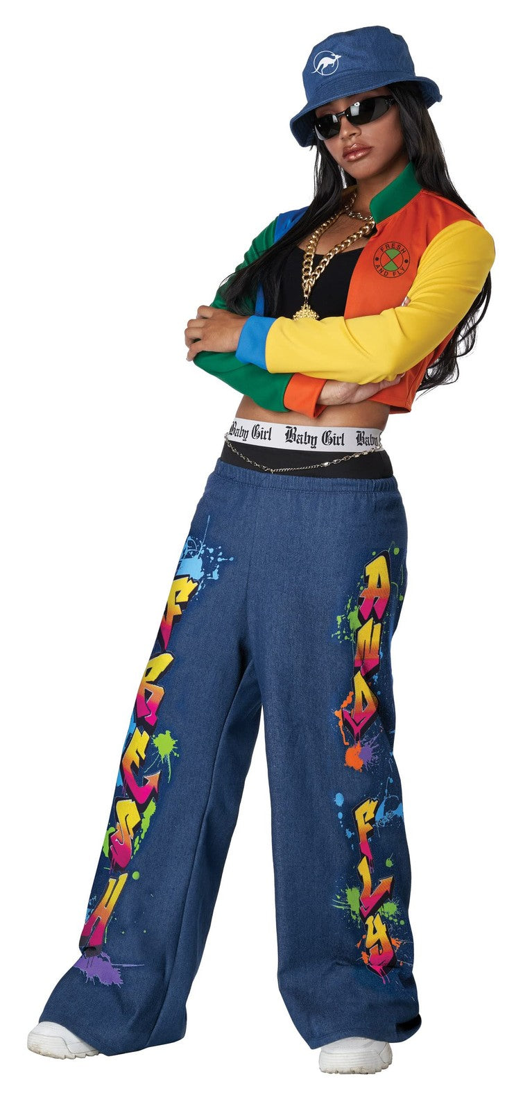 California Costumes, 90's Baby Girl, Adult, Multi, XS (size 4-6)