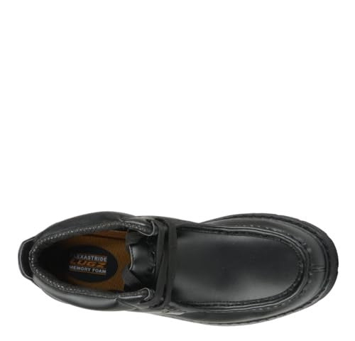 Lugz Men's Strutt LX Classic Moc Toe Chukka Boot, Black Smooth, 6.5 US