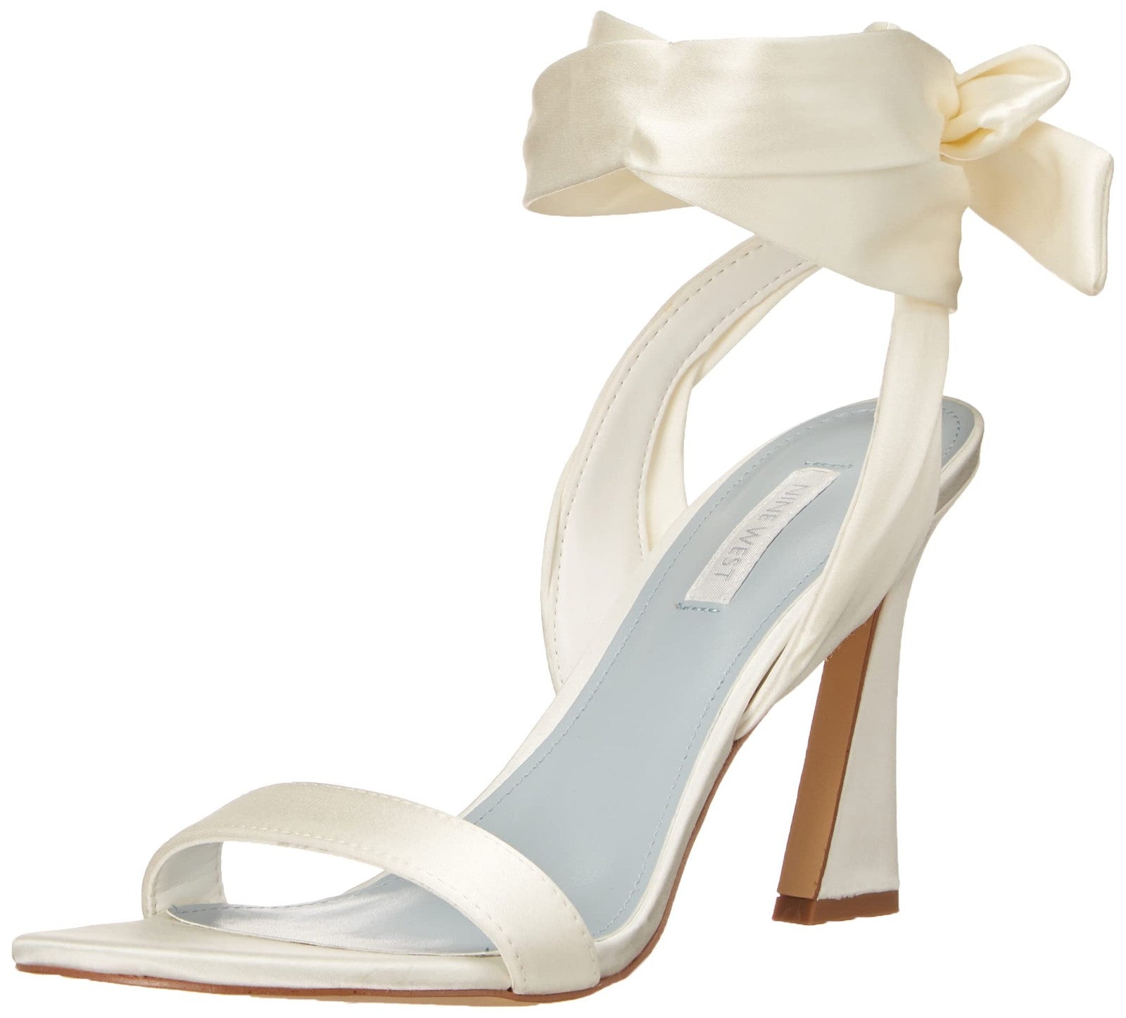 Nine West Women's Kelsie7 Heeled Sandal, Ivory, 8.5M