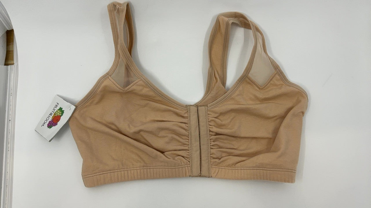 Women's 38 Sand Sport Bra w/ Mesh Straps by Fruit of the Loom