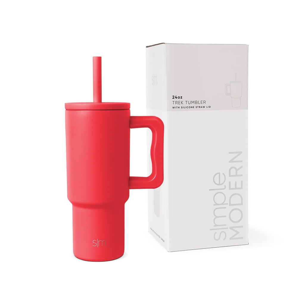 Simple Modern Kids 24 oz Insulated Tumbler - Spill Proof, Red