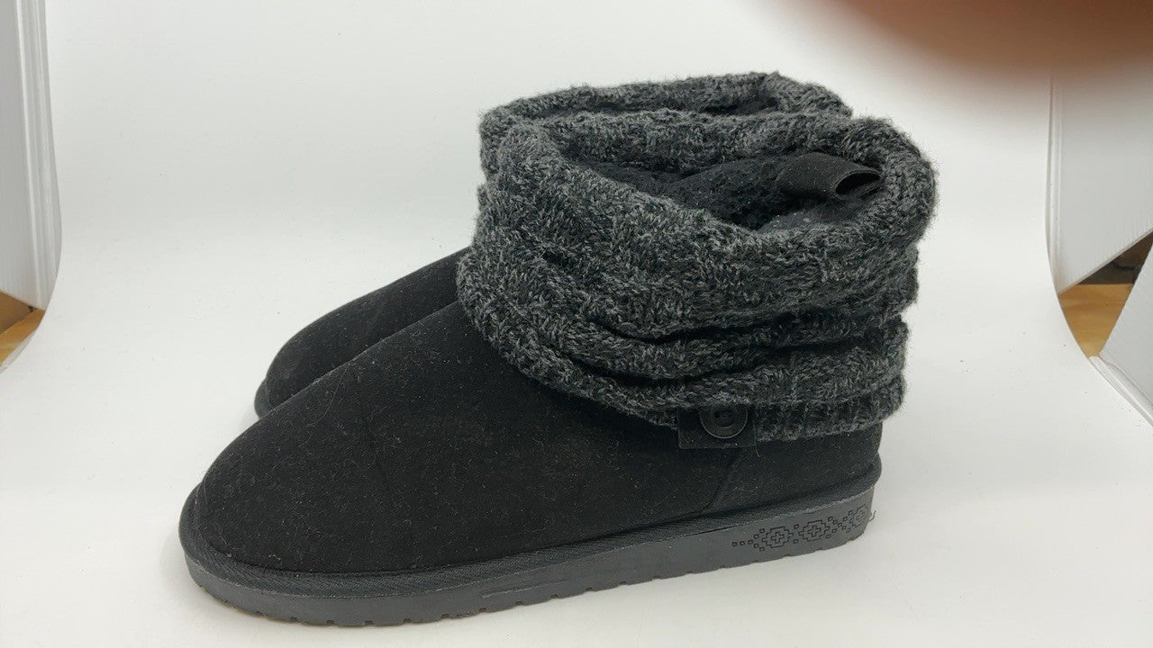 MUK LUKS Women's Laurel, Black, 9