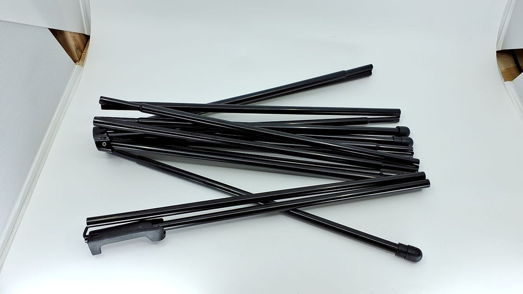 Black Steel Tripod Easel, Collapsible & Portable, Supports 5 Pounds