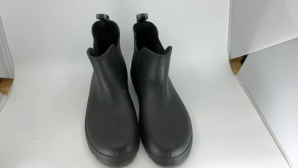 Totes Men's Waterproof Chelsea Boots 11 Black Rubber Rain Shoes