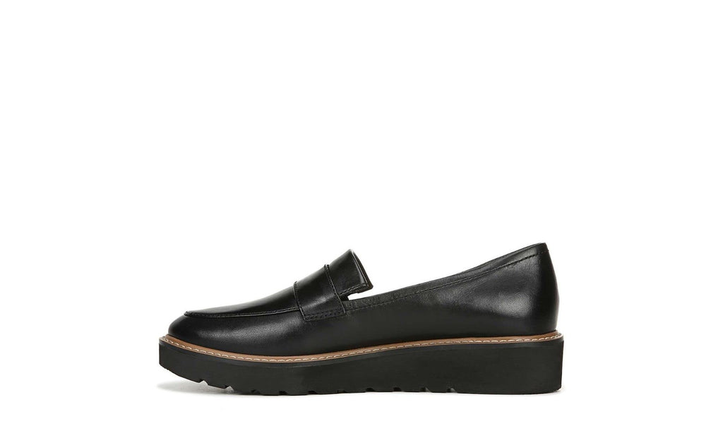 Naturalizer Womens Adaline Slip On Lightweight Loafer ,Black Leather, 8M