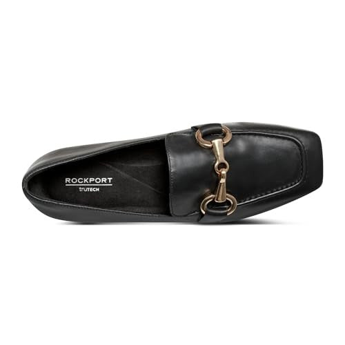 Rockport Women's Polly Loafer Flat, Black, 8.5