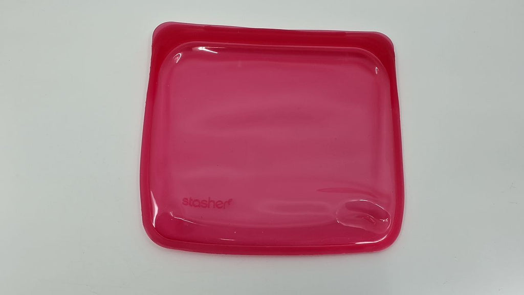 Raspberry Stasher Silicone Food Storage Bag, 28 Oz, Eco-Friendly & BPA Free