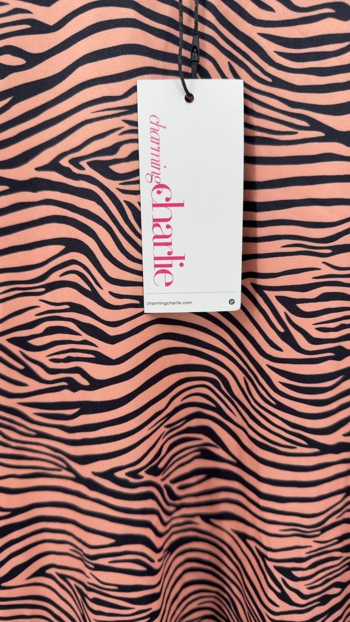 Zebra Print Top and Pants Set