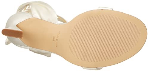 Nine West Women's Kelsie7 Heeled Sandal, Ivory, 8.5M