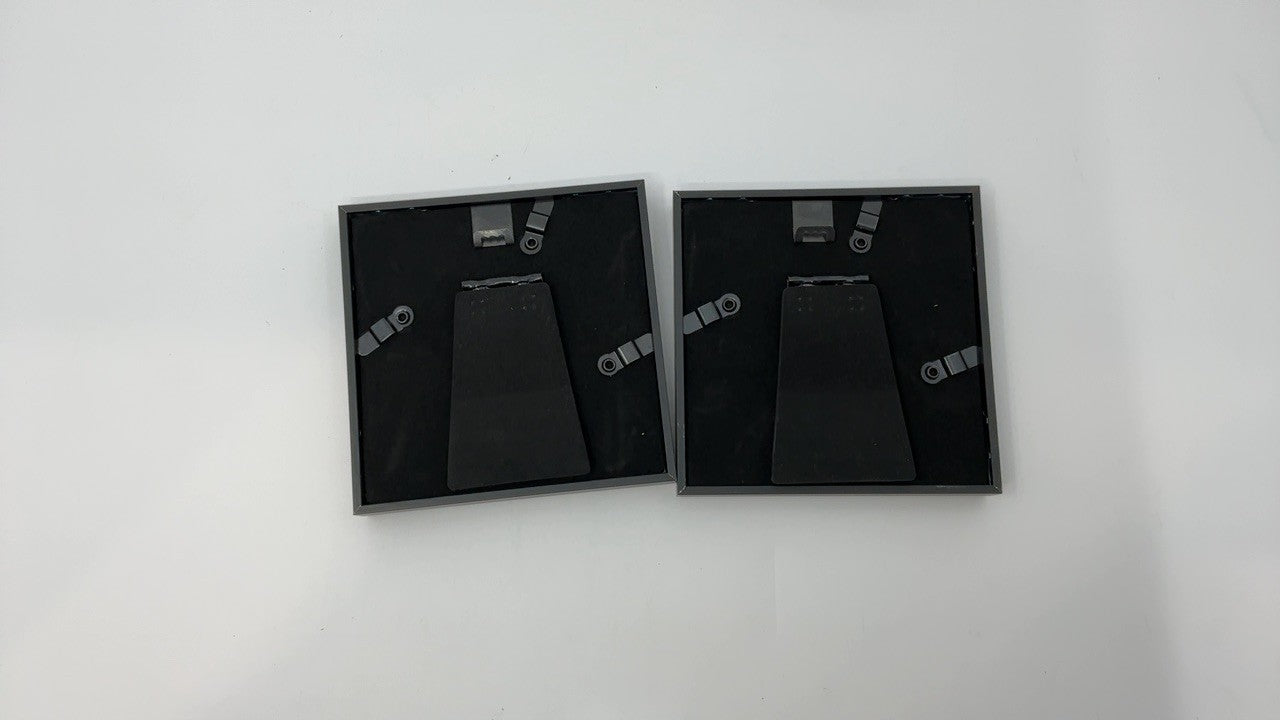 Matte Black 4x4 Picture Frame Set, Thin Aluminum Metal w/ Glass (2 Pack)