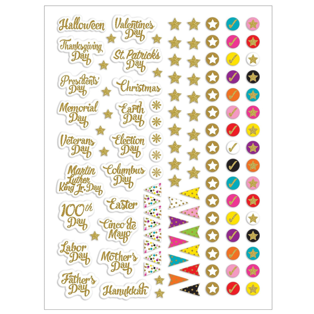 Spiral-Bound Lesson Planner 2152, 112 Pages, Multi w/Stickers