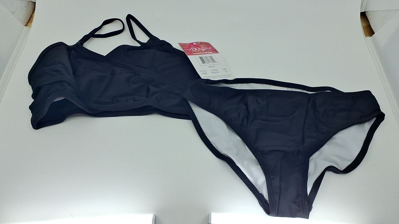 Kanu Surf Solid Wrap Around Bikini