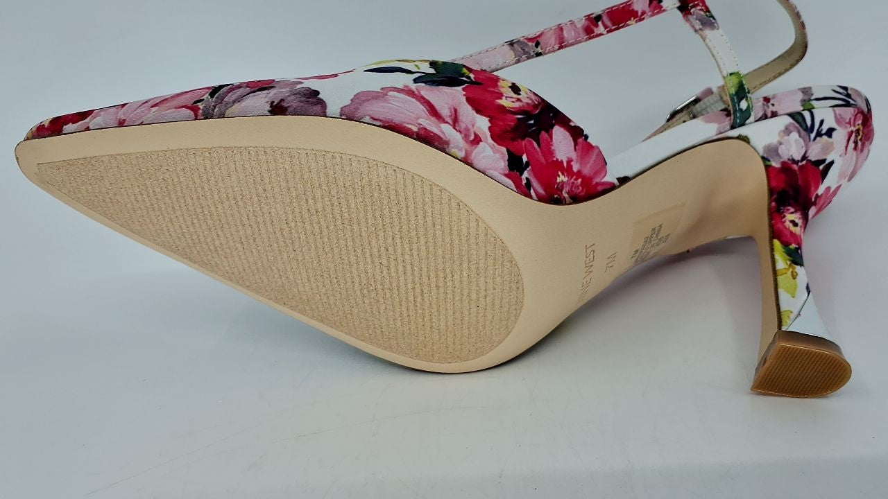 Nine West Women's Vassa Pump, Pink Tea Party Floral Multi 660, 7