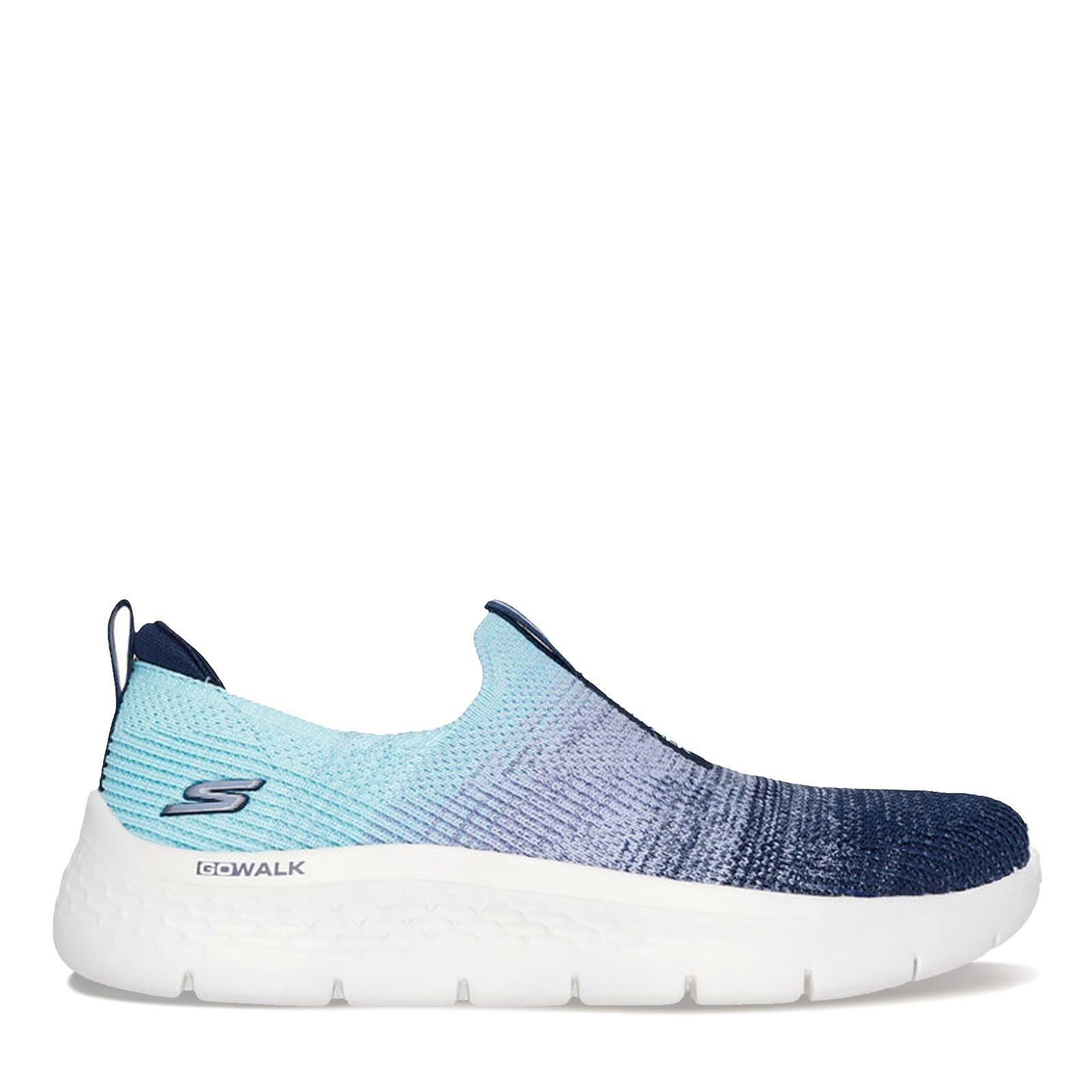Skechers Women's Go Walk Flex Cali Sunset Sneaker, Navy/Aqua, 13