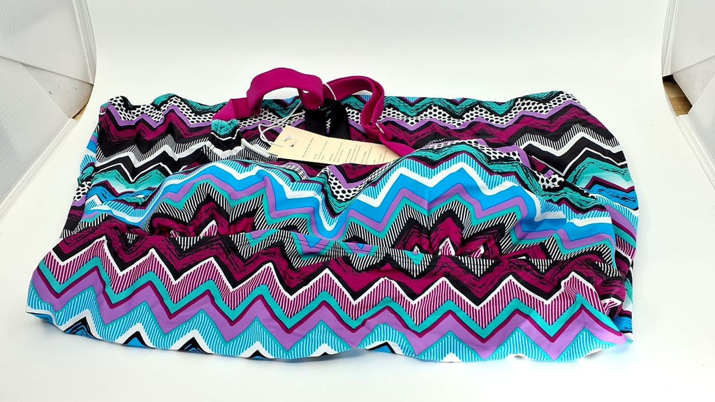 X-Large Dokotoo Womens Padded Tankini Swim Top Multicolored Striped