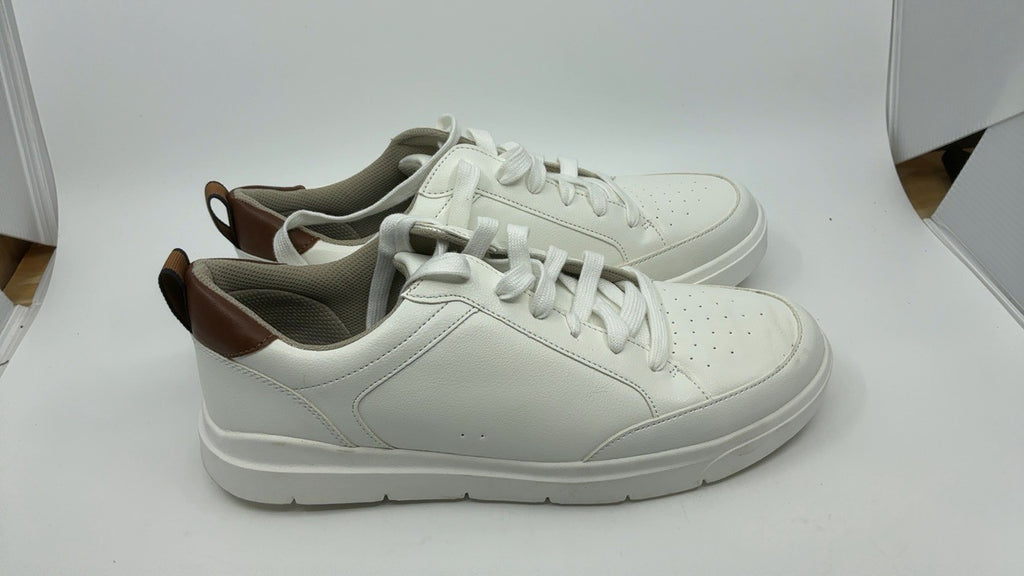 Dr. Scholl's Mens Catch Thrills Lace Up Casual Sneaker White Smooth 11.5 M