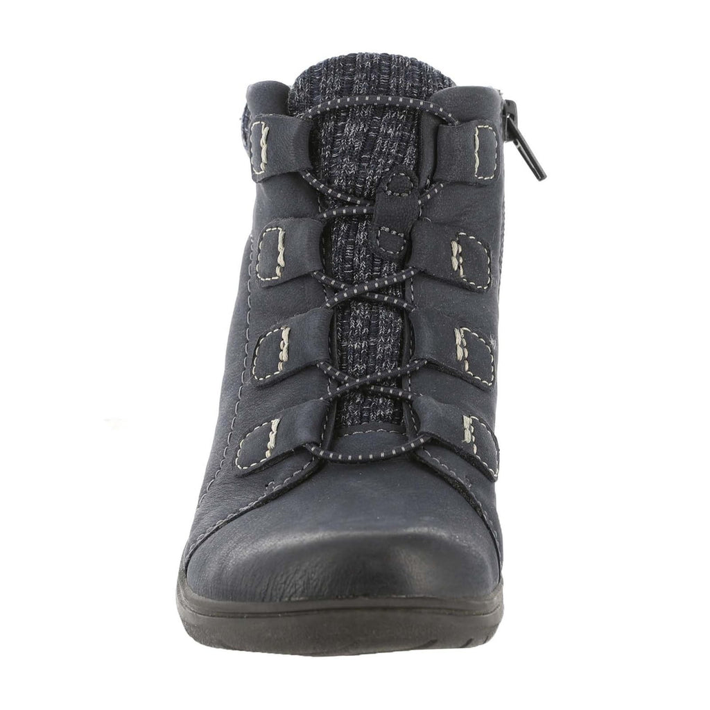 Clarks Women's Carleigh Jade Ankle Boot, Navy Nubuck, 6.5