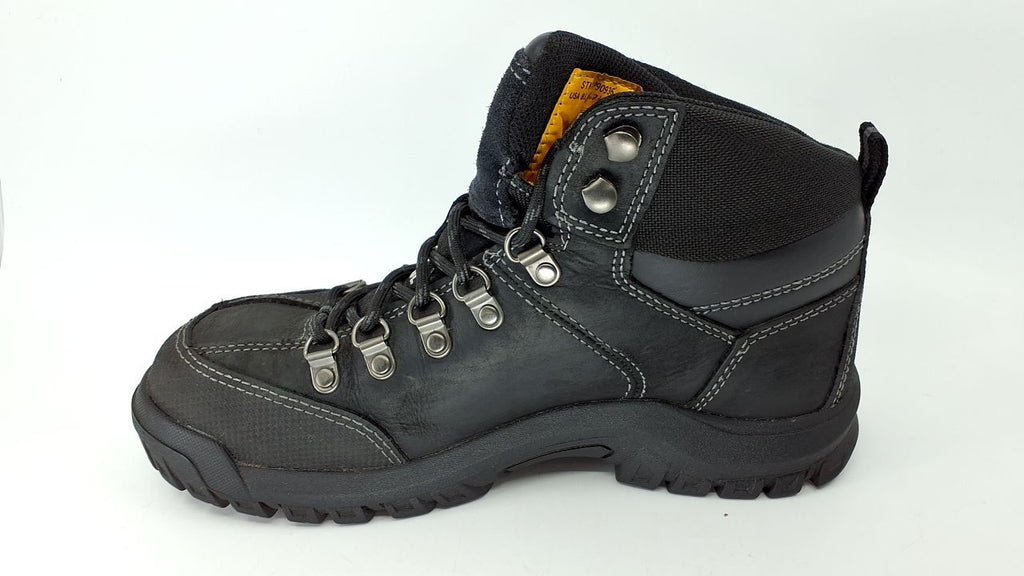 Cat Footwear Men's Threshold Waterproof Steel Toe, Black, 8.5