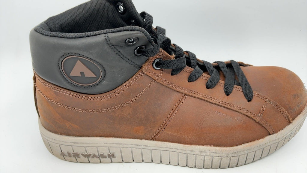 Airwalk Deuce 10W Safety Sneakers, Brown/Tan, Electrical Hazard Resistant