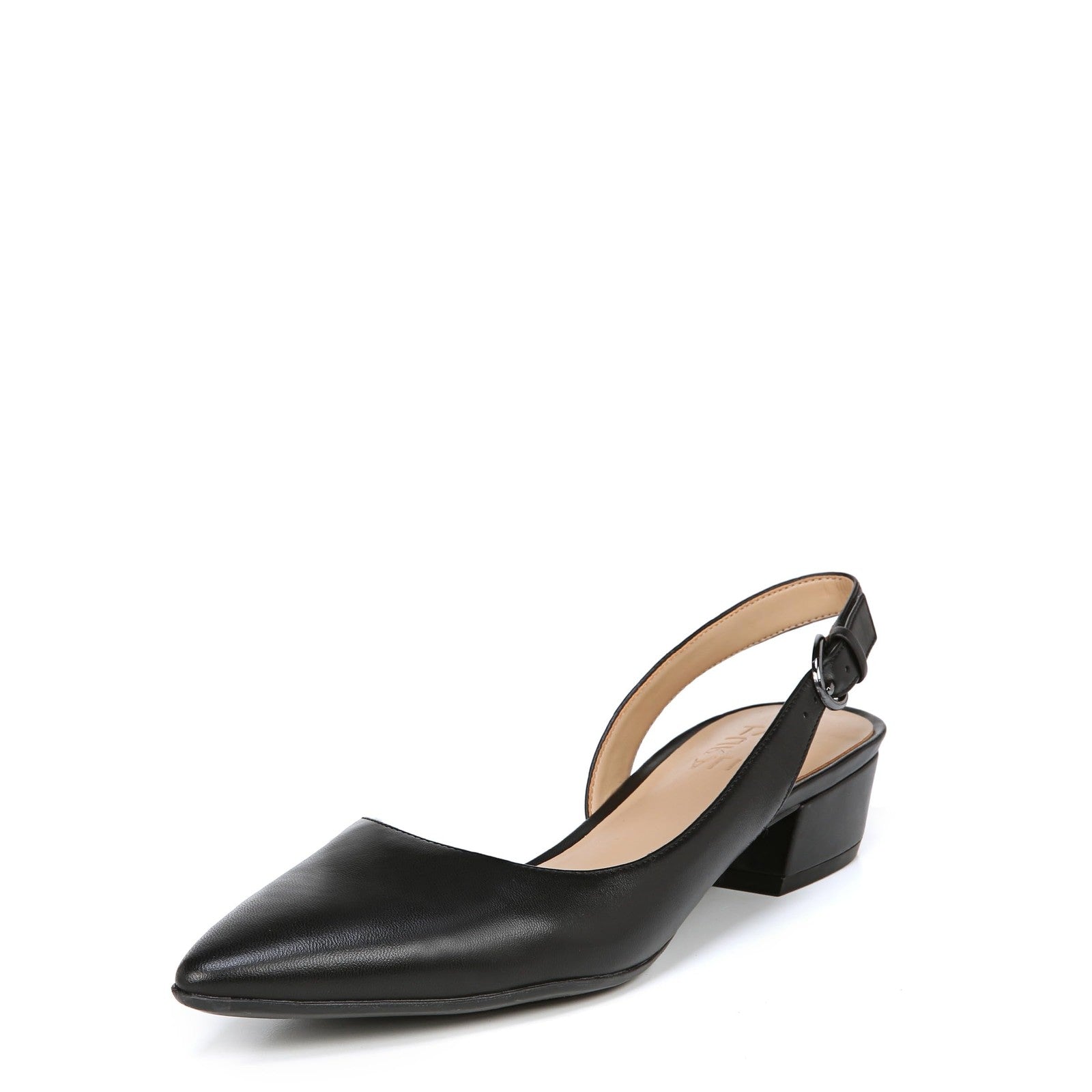 Naturalizer Women's Banks Slingback Pump, Black Leather, 9