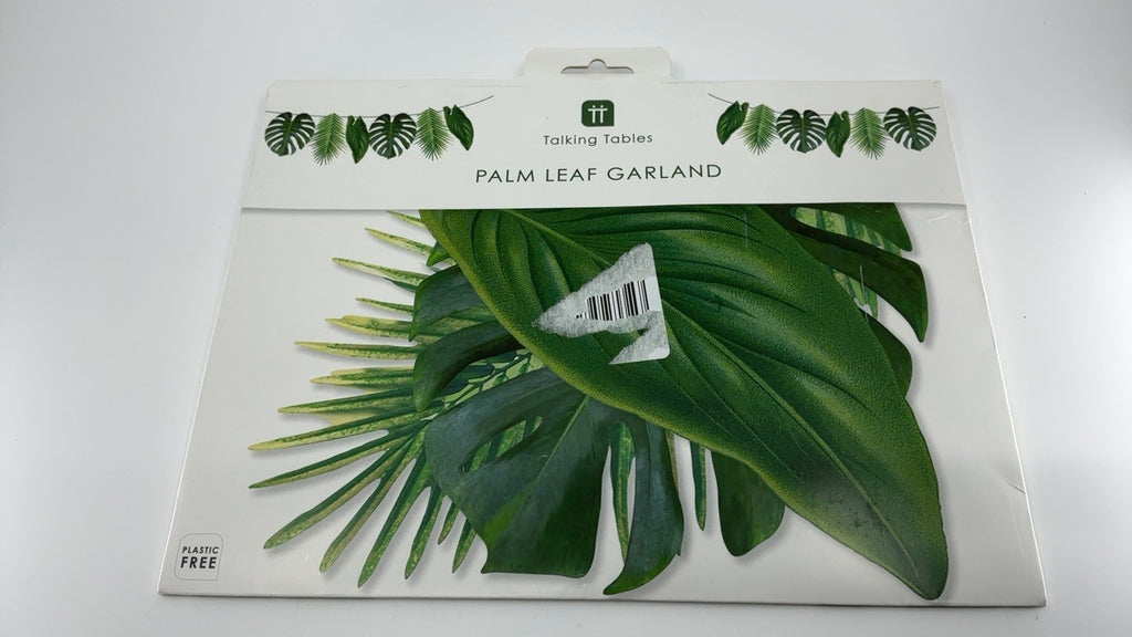 Tropical Palm Leaf Garland Party Decorations, Length 2.6M, 8.5 FT, Green