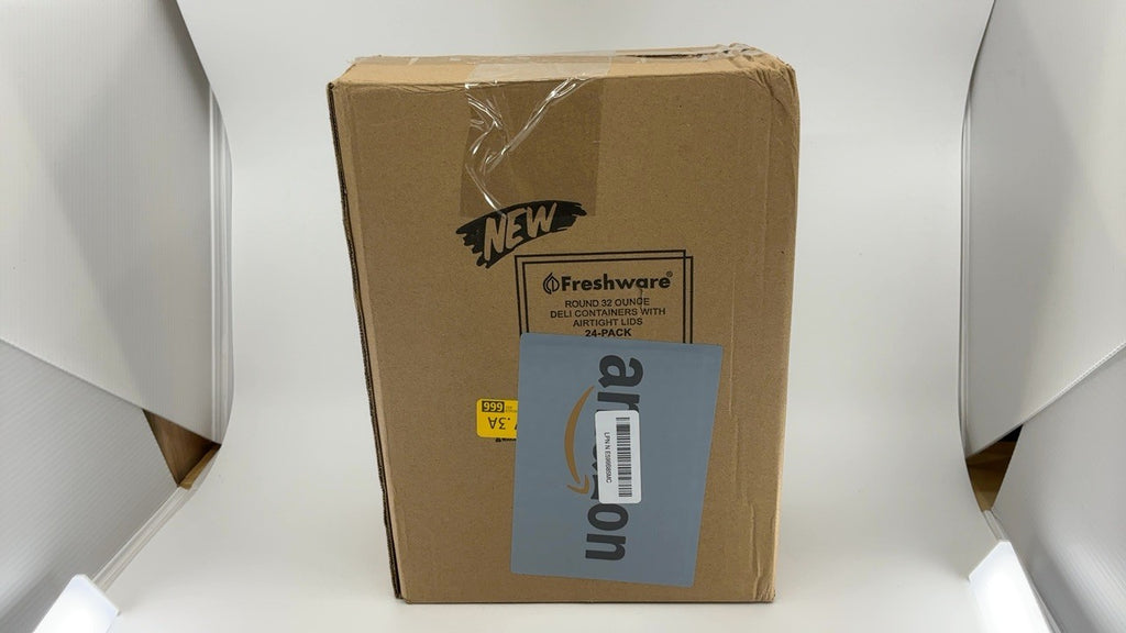 32 oz Deli Containers w/ Lids - 24 Pack, BPA Free, Stackable, Dishwasher Safe