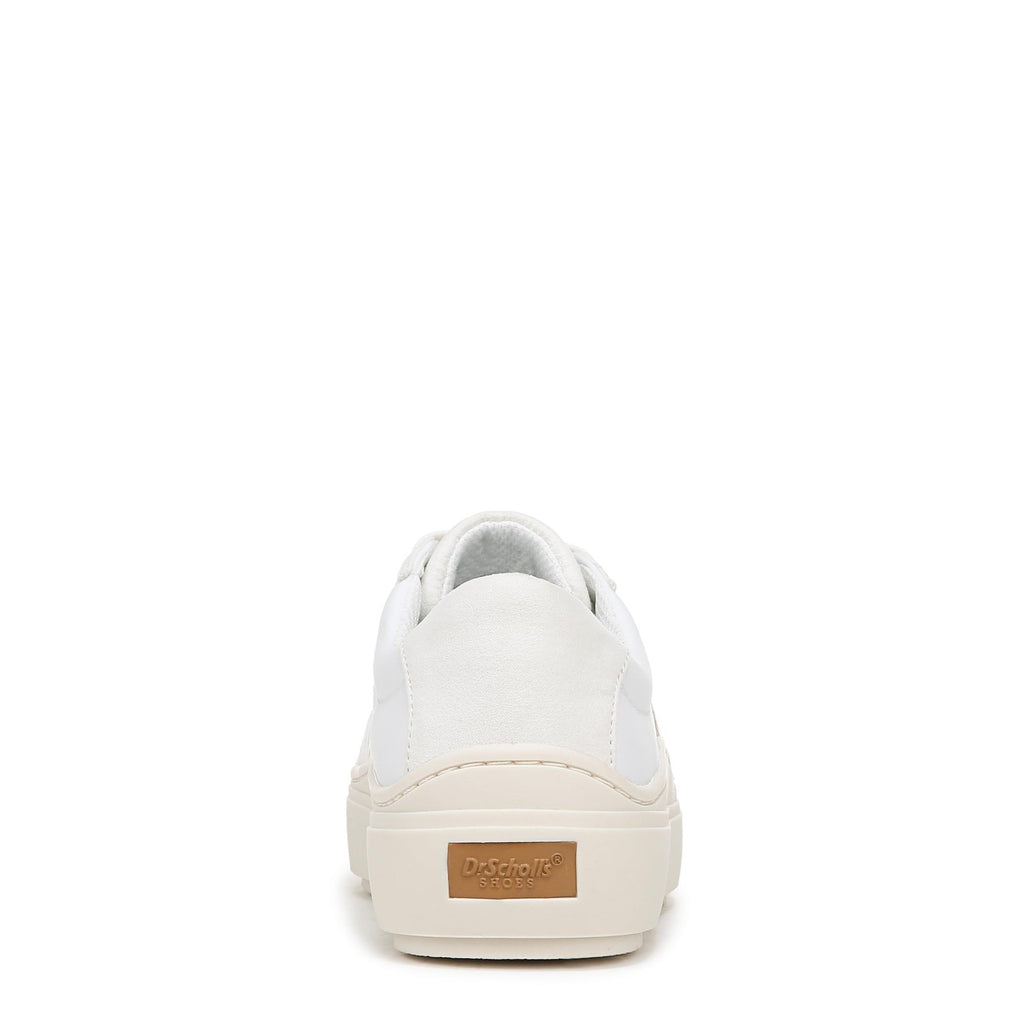 Dr. Scholl's Womens Time Off Win Sneaker White/Tofu Fabric 8.5 M