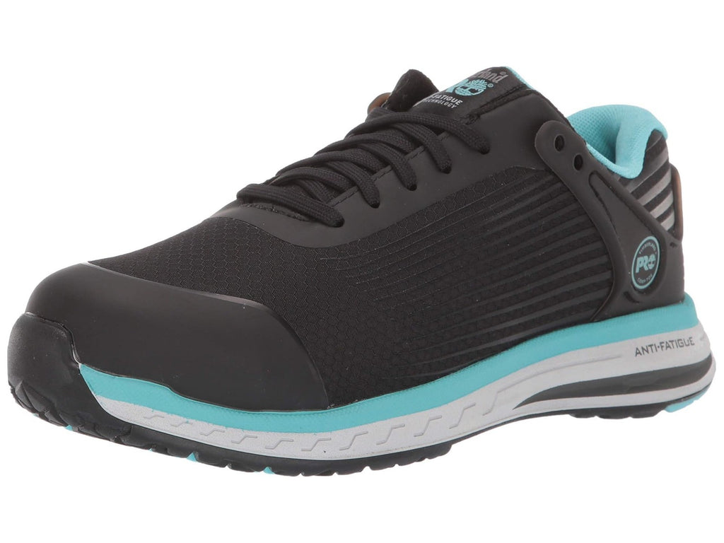 Timberland PRO Women's Drivetrain Safety Toe Work Shoe, Black/Blue, Size 8