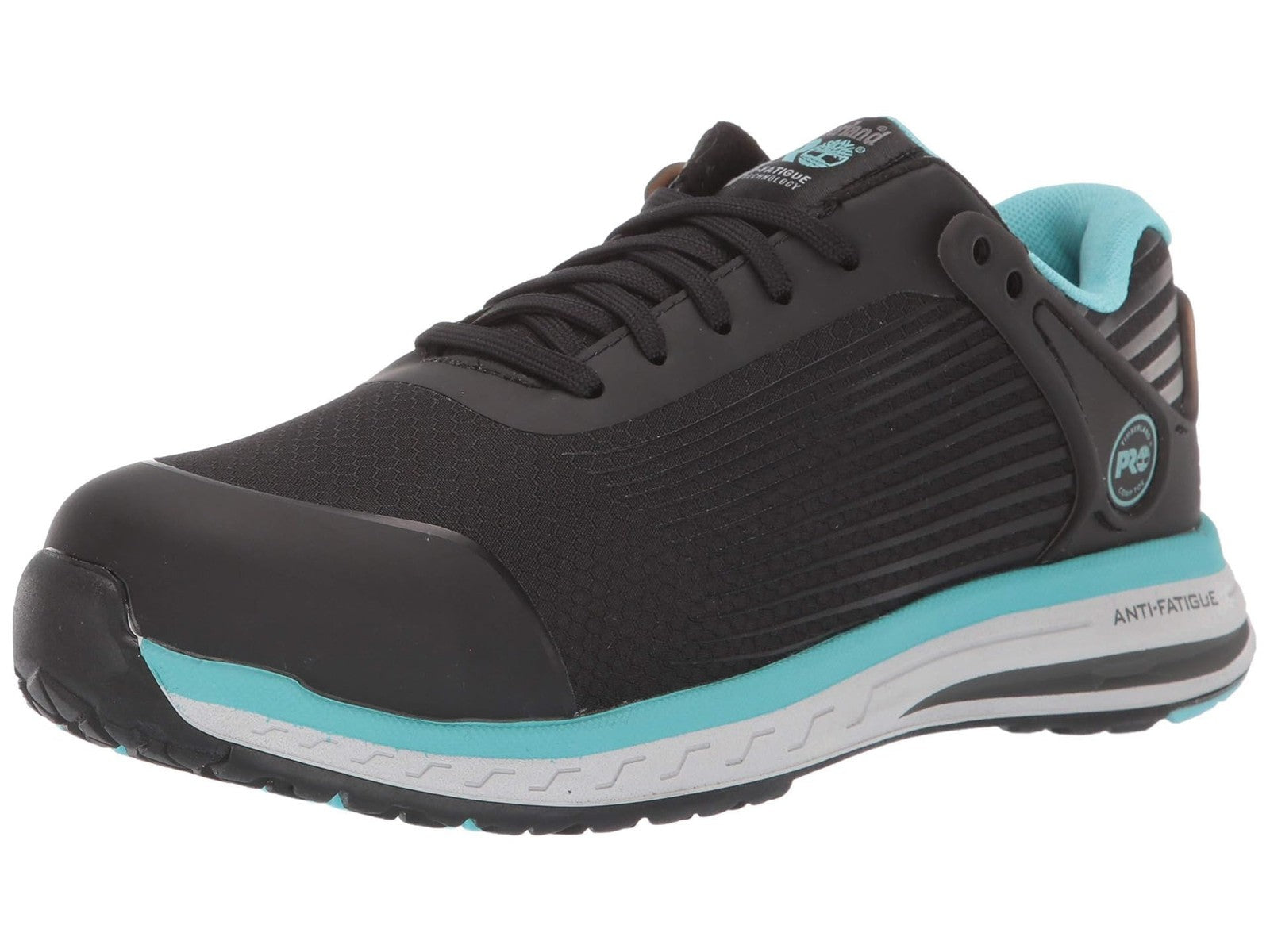 Timberland PRO Women's Drivetrain Safety Toe Work Shoe, Black/Blue, Size 8