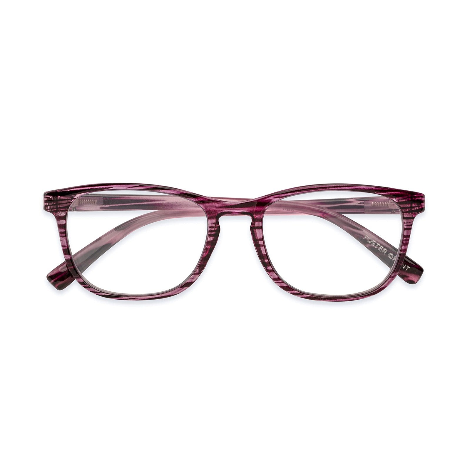 Foster Grant Elana Pop Bifocal Blue Light Reading Glasses, Purple, 53mm