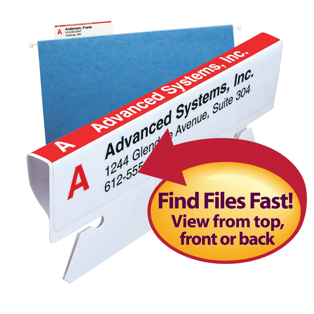 Viewables Color Labeling System Refill 3.5in x 1.25in White 160 Labels