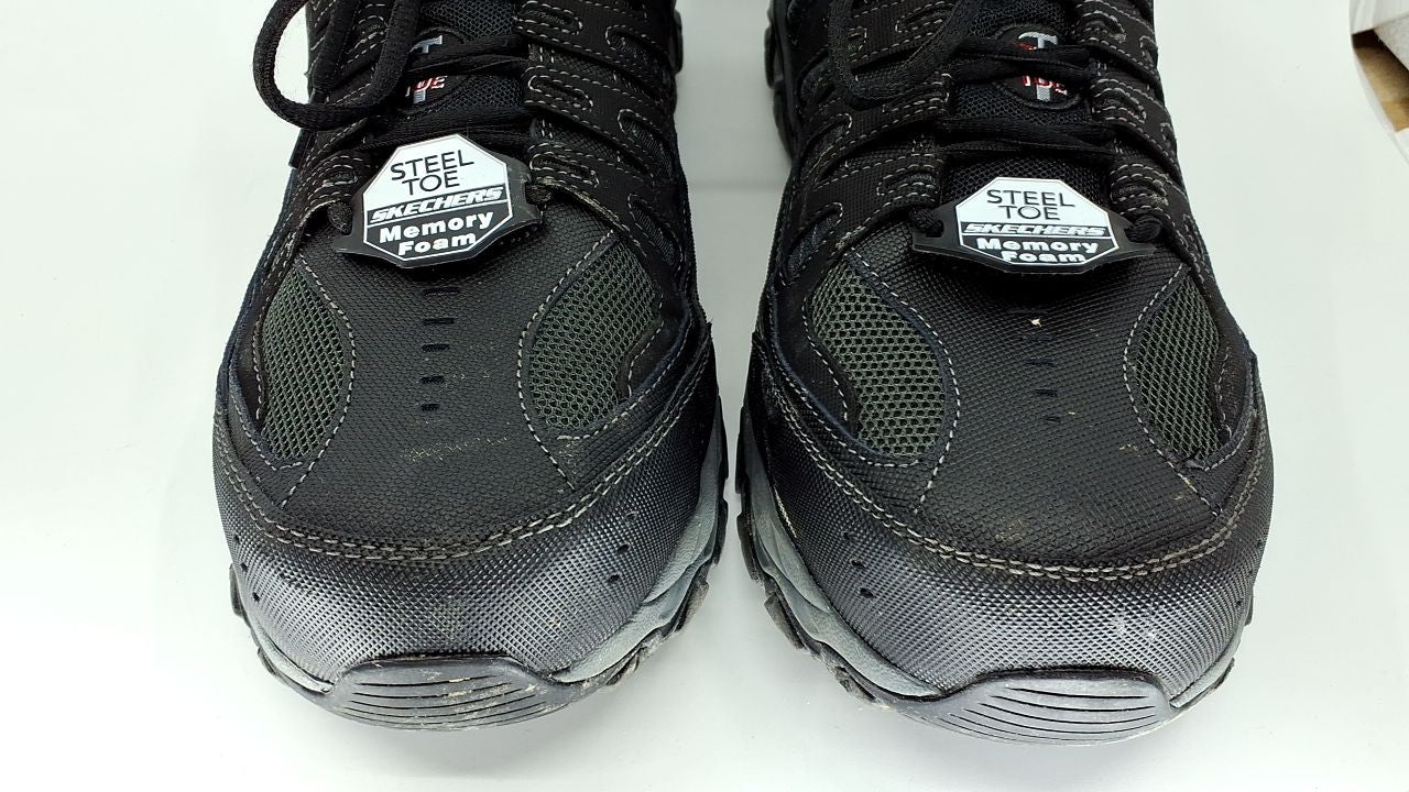 Cankton Steel Toe Construction Shoe 13W Black/Charcoal Electrical Hazard