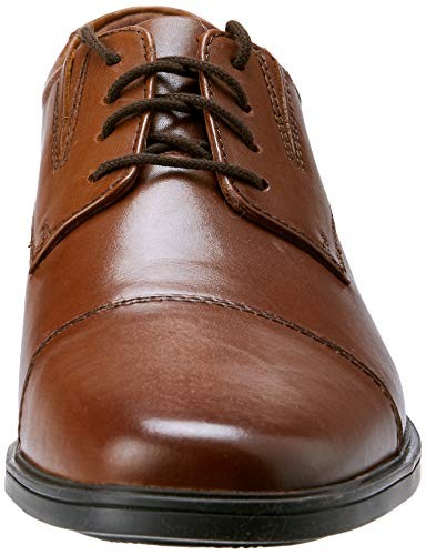 Clarks Men's Tilden Cap, Dark Tan Leather, 10.5M