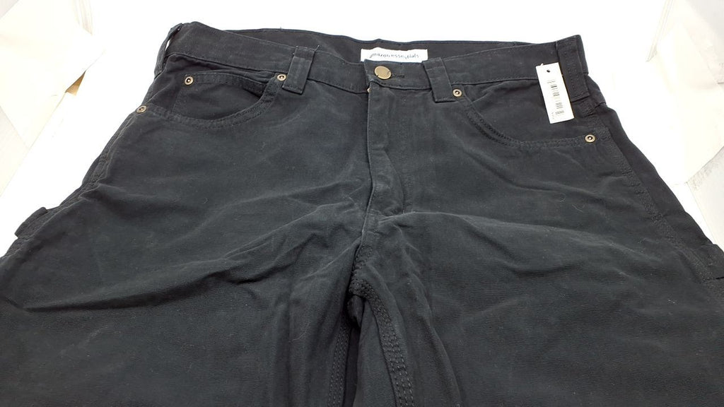 Men's Utility Carpenter Pants, Black, 32W x 32L, Relaxed Fit