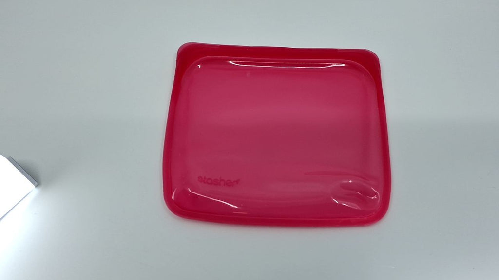 Raspberry Stasher Silicone Food Storage Bag, 28 Oz, Eco-Friendly & BPA Free