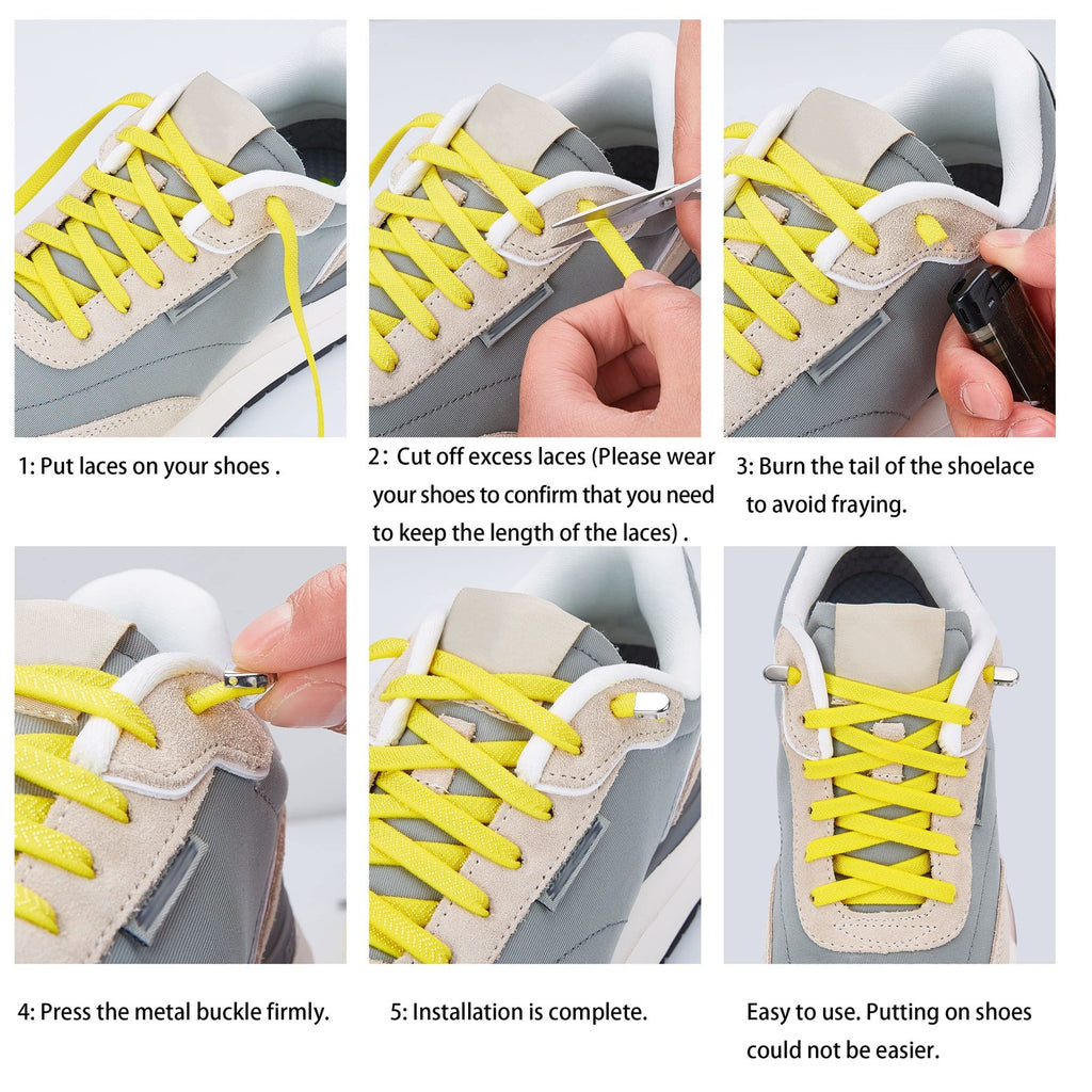 Hstgaga Elastic Shoe Laces for Kids and Adults, Tieless Shoelaces for Sneakers